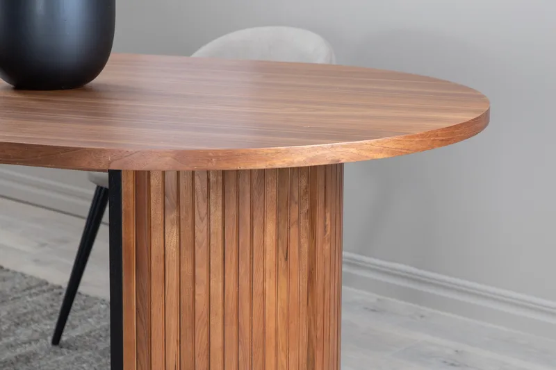 Bianca Matbord 200 cm Ovalt - Valnötsbrun - Möbler - Matplats - Matbord & köksbord