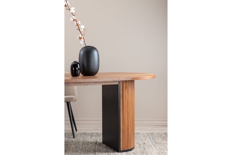 Bianca Matbord 200 cm Ovalt - Valnötsbrun - Möbler - Matplats - Matbord & köksbord