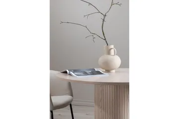 Bianca Runt Matbord 110 cm med Trä- och Ekutseende - Beige - Möbler - Matplats - Matbord & köksbord