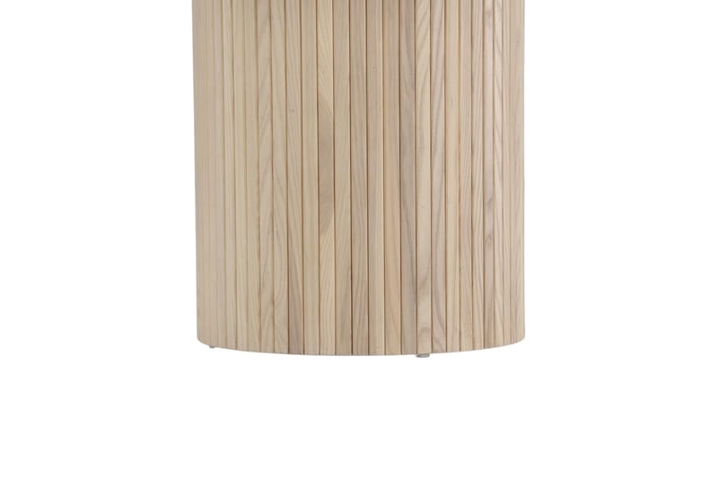 Bianca Runt Matbord 110 cm med Trä- och Ekutseende - Beige - Möbler - Matplats - Matbord & köksbord