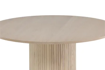 Bianca Runt Matbord 110 cm med Trä- och Ekutseende - Beige - Möbler - Matplats - Matbord & köksbord