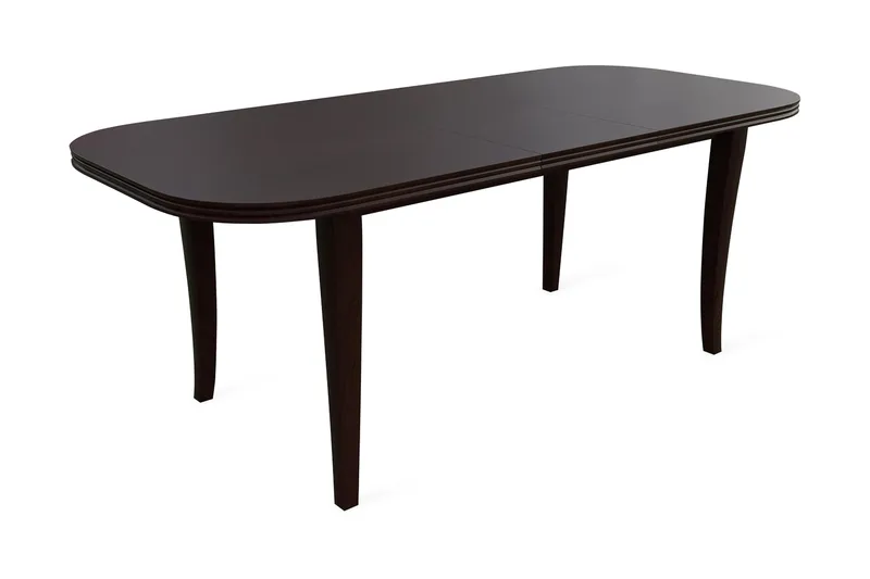 Bixa Utdragbart Rektangulärt Matbord 160 cm med Trä- och Valnötsutseende, Brun