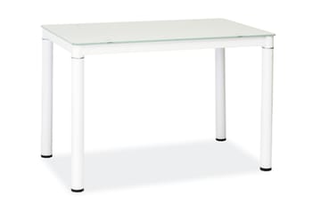 BOLDOG Matbord 100 cm Glas/Vit
