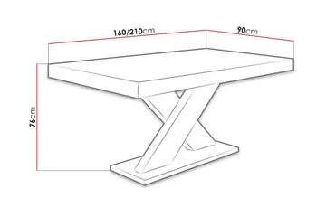 Bombax Matbord 160x90x78 cm - Ek - Möbler - Matplats - Matbord & köksbord