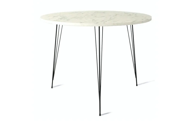 Bonnick Bord 90 cm, Svart/Vit