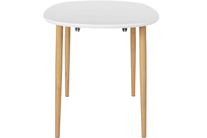 BOOKIS Matbord Ovalt 160 cm Vit/Natur - Möbler - Matplats - Matbord & köksbord