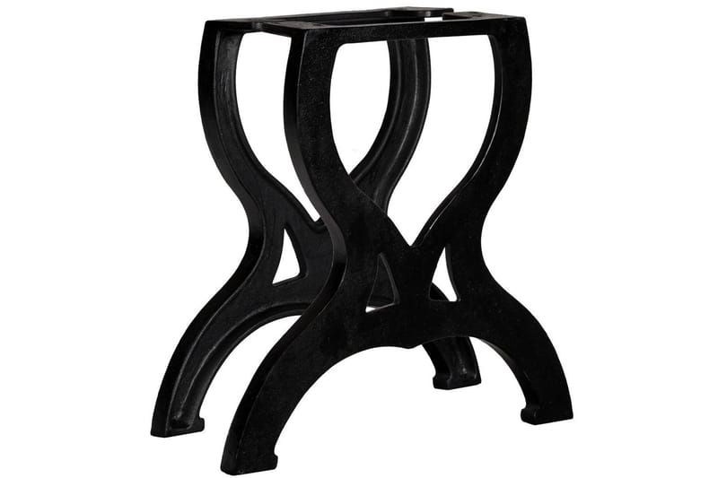 Bordsben för soffbord 2 st X-ram gjutjärn - Svart - Möbler - Tillbehör & accessoarer - Bordstillbehör - Bordsben