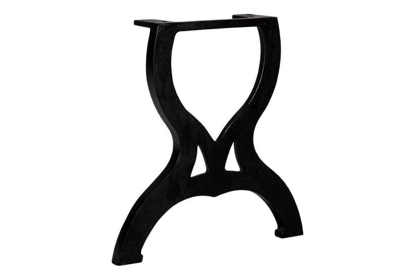 Bordsben för soffbord 2 st X-ram gjutjärn - Svart - Möbler - Tillbehör & accessoarer - Bordstillbehör - Bordsben