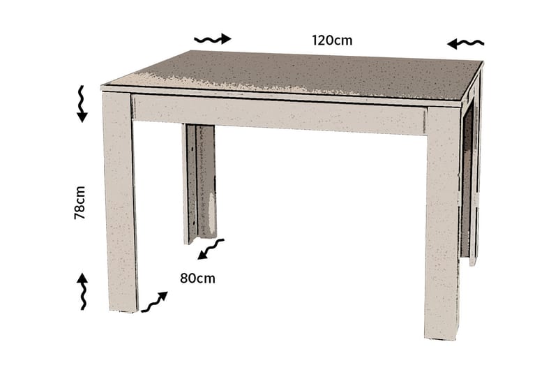 BRADLEY Bord Ek - Brun/Ek - Möbler - Matplats - Matbord & köksbord