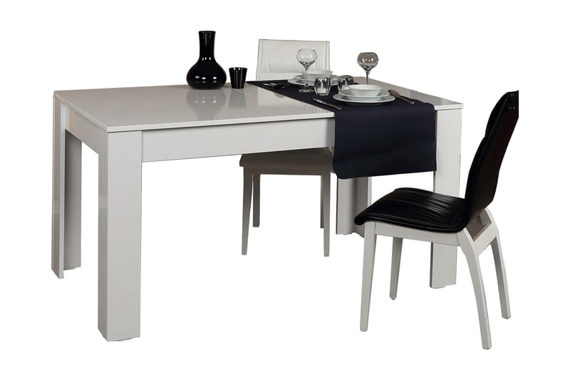 BRADLEY Matbord Förlängningsbart Vit - Grå - Bord - Matbord & köksbord
