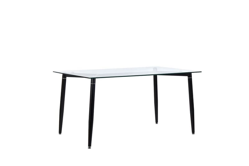 BRAXTED Matbord 150 cm Glas/Svart - Möbler - Matplats - Matbord & köksbord