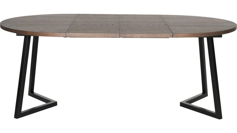 Matbord Brisjö inkl 2 Tillägg Ø120 - 200 cm - Brun - Möbler - Matplats - Matbord & köksbord