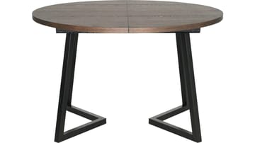Matbord Brisjö inkl 2 Tillägg Ø120 - 200 cm - Brun - Möbler - Matplats - Matbord & köksbord