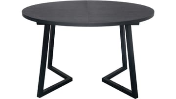 Matbord Brisjö inkl 2 Tillägg Ø120 - 200 cm - Svart - Möbler - Matplats - Matbord & köksbord