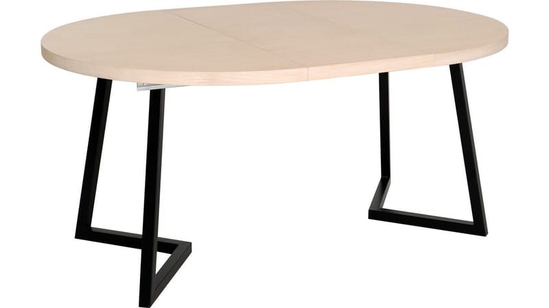 Matbord Brisjö inkl 2 Tillägg Ø120 - 200 cm - Vitpigmenterad - Möbler - Matplats - Matbord & köksbord