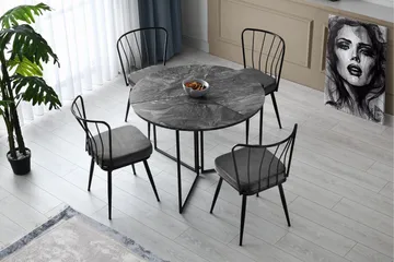 Buluca Matbord 100 cm - Antracit - Möbler - Matplats - Matbord & köksbord