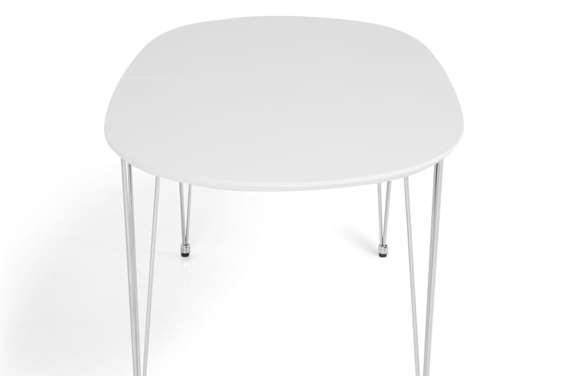 CADI Matbord 180 Oval med 2 Tilläggsskivor Vit - Bord - Matbord & köksbord