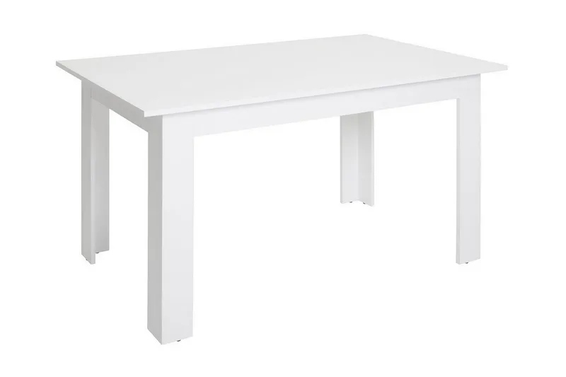 Ceacal Rektangulärt Matbord 138 cm i Trä, Vit