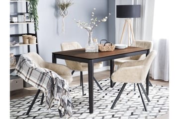 Cedar Rektangulärt Matbord 135 cm i Trä med Valnötsutseende - Mörkbrun - Möbler - Matplats - Matbord & köksbord