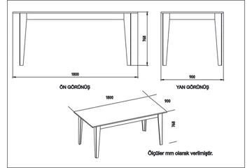Cofield Matbord 180 cm - Svart - Möbler - Matplats - Matbord & köksbord