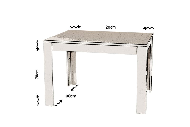 Comfortale Bord - Vit - Möbler - Matplats - Matbord & köksbord