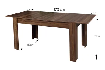 Comfortale Matbord Förlängningsbart - Ek/Brun - Möbler - Matplats - Matbord & köksbord