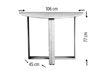 Comfortale Matbord Halvmåne - Beige - Möbler - Matplats - Matbord & köksbord