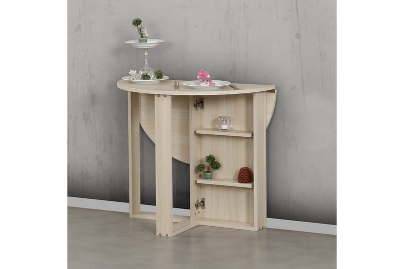 Comfortale Matbord Runt Hopfällbart - Ek - Möbler - Matplats - Matbord & köksbord