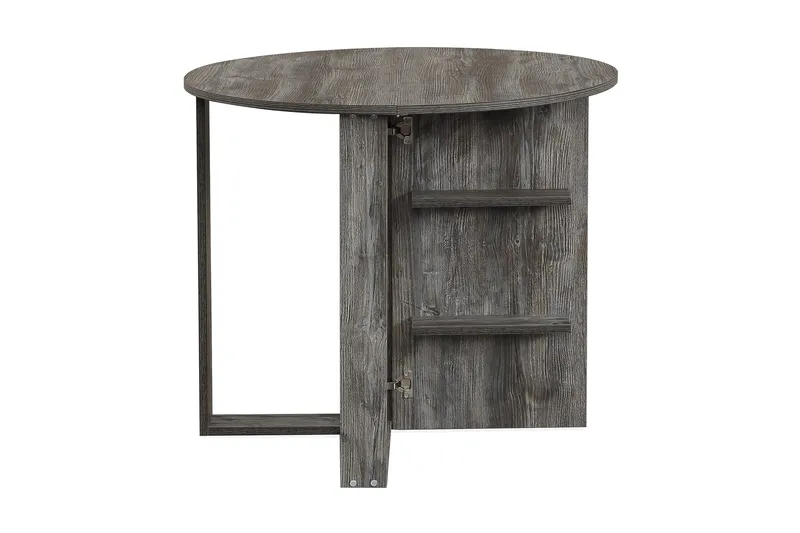 Comfortale Matbord Runt Hopfällbart - Grå Trä - Möbler - Matplats - Matbord & köksbord