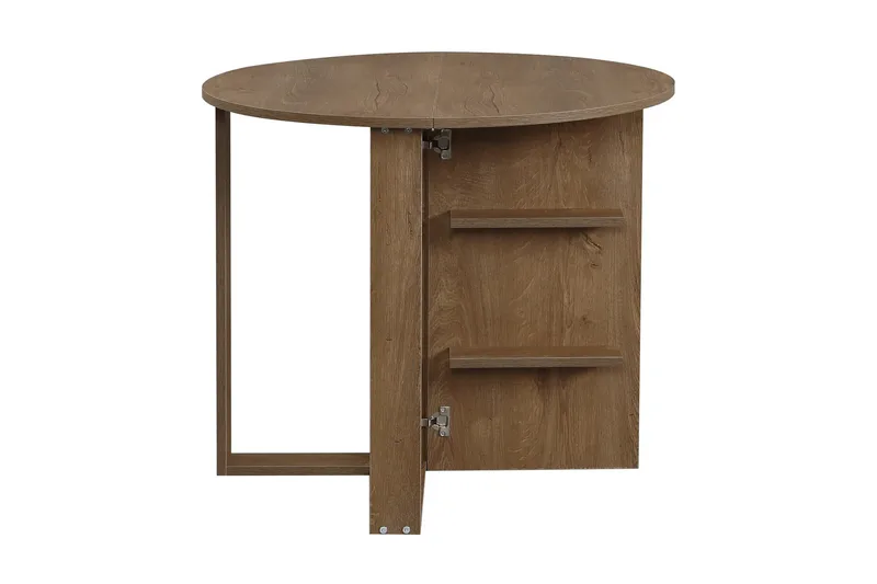 Comfortale Matbord Runt Hopfällbart - Mörk Ek - Möbler - Matplats - Matbord & köksbord