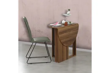 Comfortale Matbord Runt Hopfällbart - Valnöt - Möbler - Matplats - Matbord & köksbord
