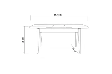 Corralez Bord 75 cm - Trä/natur/Grön - Möbler - Matplats - Matbord & köksbord