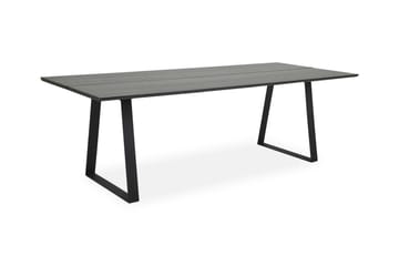 Delera Rektangulärt Matbord 190 cm i Trä med Ask- och Metallutseende - Svart - Möbler - Matplats - Matbord & köksbord
