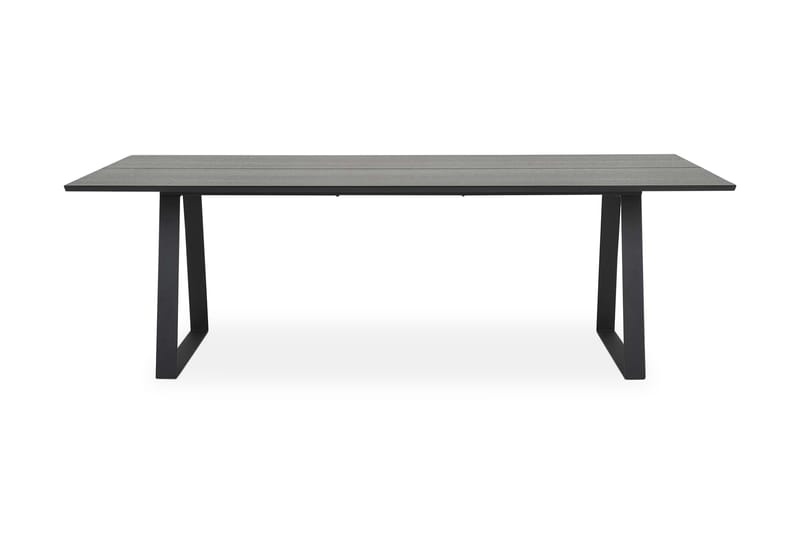 Delera Rektangulärt Matbord 190 cm i Trä med Ask- och Metallutseende, Svart