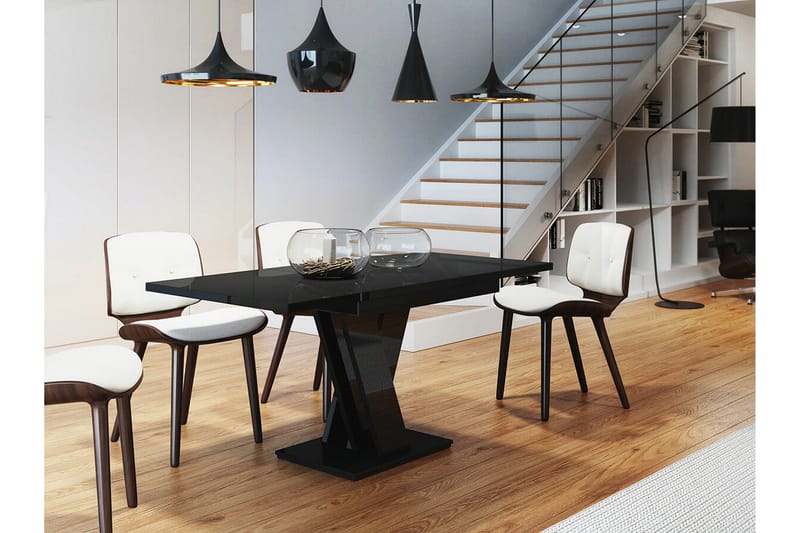 Denogal Matbord 80 cm Black high gloss - Möbler - Matplats - Matbord & köksbord