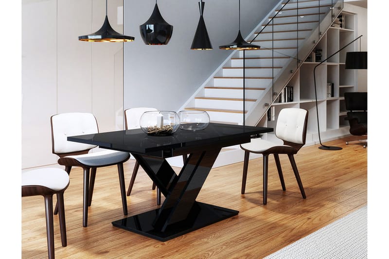 Denogal Matbord 80 cm Black high gloss - Möbler - Matplats - Matbord & köksbord