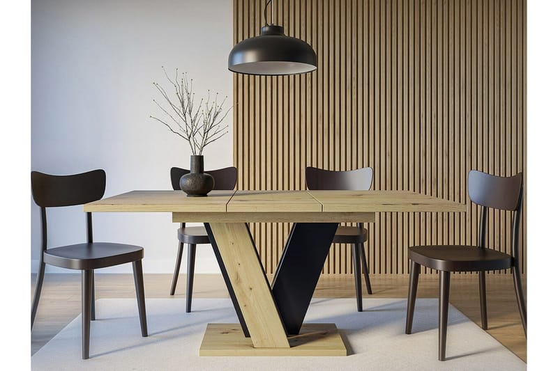 Denogal Matbord 90 cm - Svart - Möbler - Matplats - Matbord & köksbord