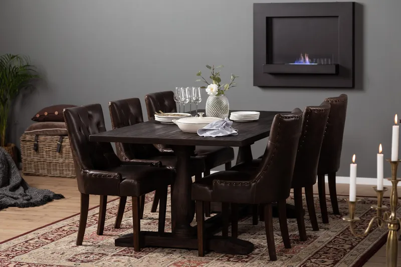 Dijon Matbord 200 cm - Vintage Alm - Möbler - Matplats - Matbord & köksbord