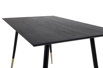 Dipp Rektangulärt Matbord 120 cm med Valnöts- och Metallutseende - Svart - Möbler - Matplats - Matbord & köksbord