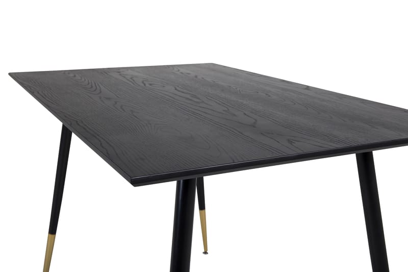Dipp Rektangulärt Matbord 120 cm med Valnöts- och Metallutseende - Svart - Möbler - Matplats - Matbord & köksbord
