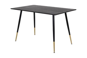 Dipp Rektangulärt Matbord 120 cm med Valnöts- och Metallutseende - Svart - Möbler - Matplats - Matbord & köksbord