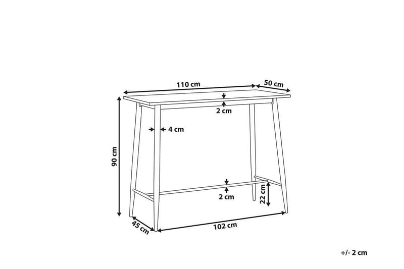 EIRAS Matbord 90 cm Vit/Ljust Trä - Möbler - Matplats - Matbord & köksbord