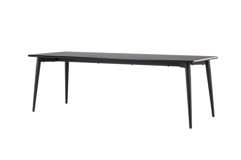 Ellis Stort Rektangulärt Matbord 230 cm med Metallutseende - Svart - Möbler - Matplats - Matbord & köksbord