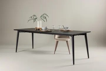 Ellis Stort Rektangulärt Matbord 230 cm med Metallutseende - Svart - Möbler - Matplats - Matbord & köksbord