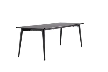 Ellis Stort Rektangulärt Matbord 230 cm med Metallutseende - Svart - Möbler - Matplats - Matbord & köksbord