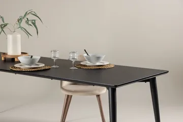 Ellis Stort Rektangulärt Matbord 230 cm med Metallutseende - Svart - Möbler - Matplats - Matbord & köksbord