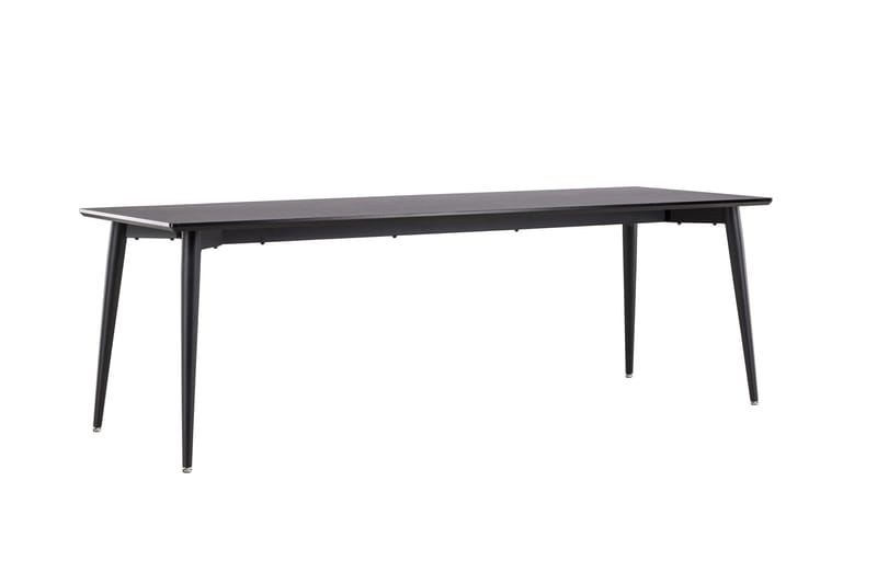 Ellis Stort Rektangulärt Matbord 230 cm med Metallutseende - Svart - Möbler - Matplats - Matbord & köksbord