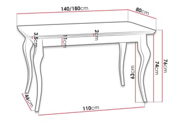 Ersholn Matbord - Vit - Möbler - Matplats - Matbord & köksbord
