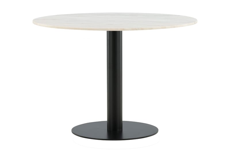 Estelle Matbord 106 cm Runt Marmor - Vit/Svart - Möbler - Matplats - Matbord & köksbord