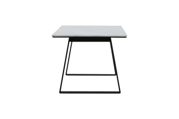 Estelle Rektangulärt Matbord 140 cm med Marmorskiva och Metallutseende - Vit - Möbler - Matplats - Matbord & köksbord
